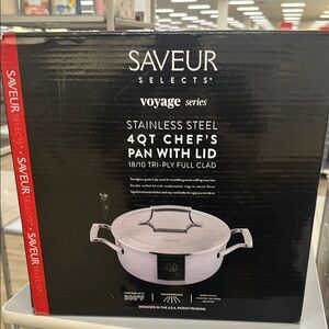 Silver Stainless Steel Cookware Pot with Lid